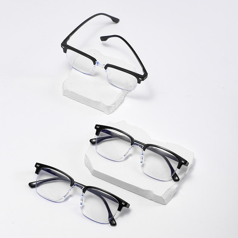RTS Outdoor Anti-Blue Light Clubmuster Style Customizable Unisex Reader Glasses with White Lenses - Image 2