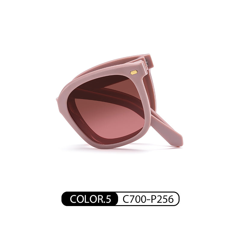 Visualmate New Arrival Oval Small Frame Folding Sunglasses UV400 Polarizing Folding Sunglasses - Image 5