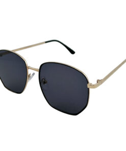 Designer Custom Glasses Geometric Sunglasses for Unisex Metal Frame UV Protection PC Lens