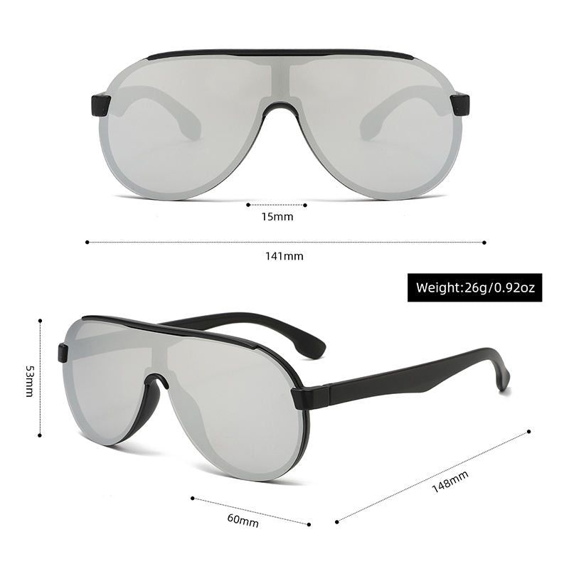 RTS Fashionable Custom Large Frame UV Protection Sunglasses for Men Women's Sun Glasses Trending 2026 - Image 7