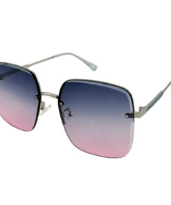 Semi-rimless Metal Sunglasses