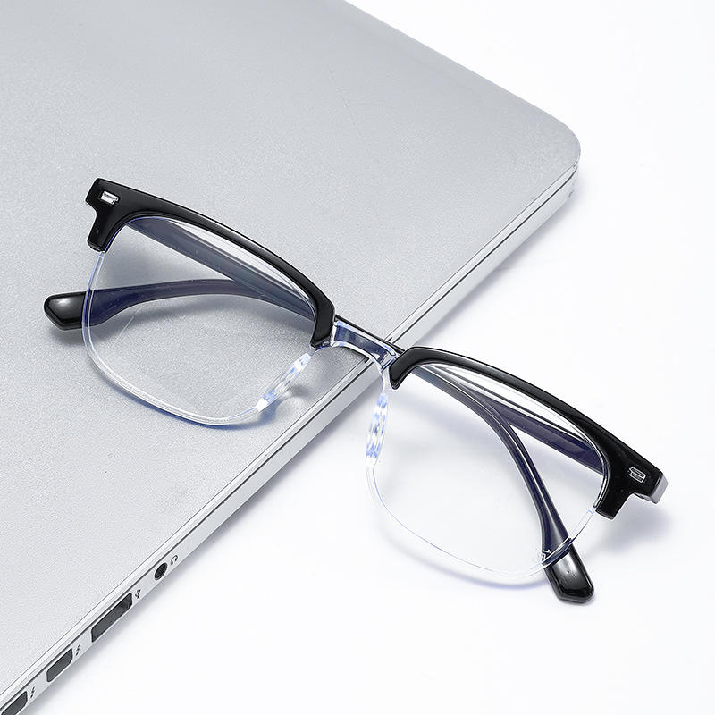 RTS Outdoor Anti-Blue Light Clubmuster Style Customizable Unisex Reader Glasses with White Lenses - Image 4